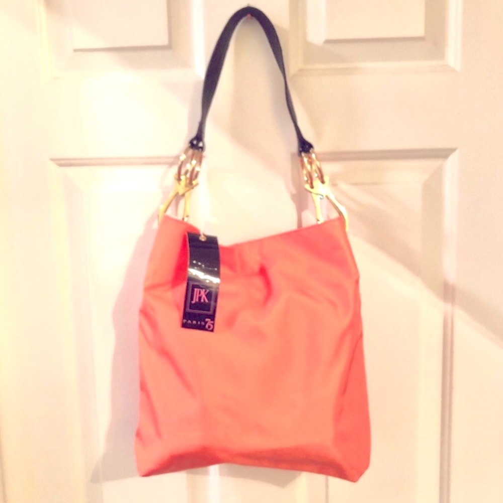 NWT, JPK Paris 75 Nylon Bucket Tote Purse